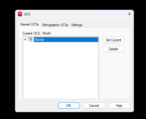 how to set coordinate system in autocad