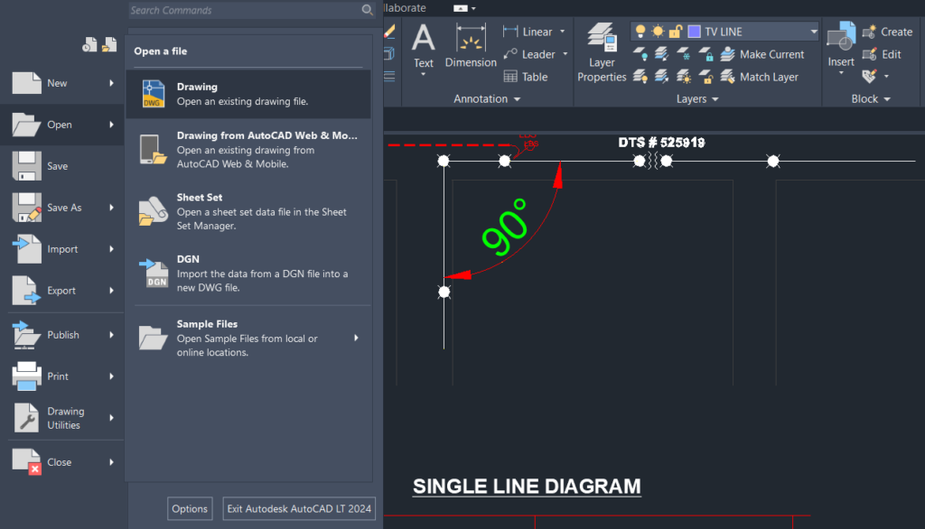 How to open a BAK file in AutoCAD
