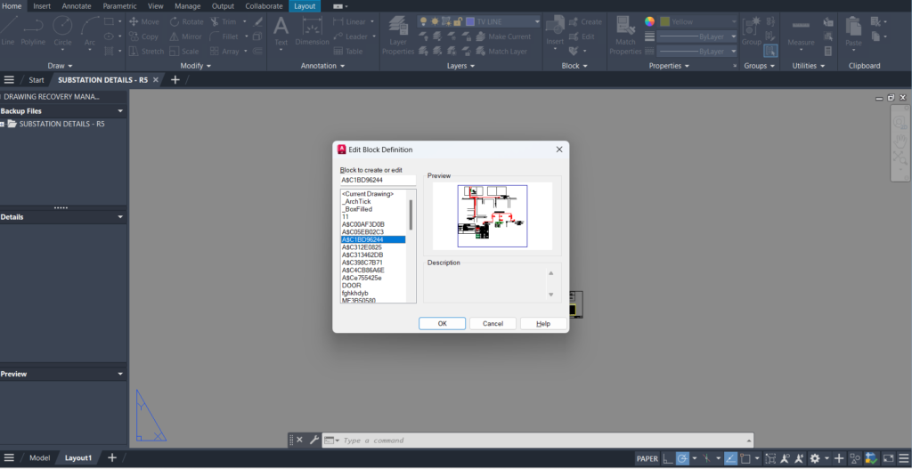 How to delete a block in AutoCAD