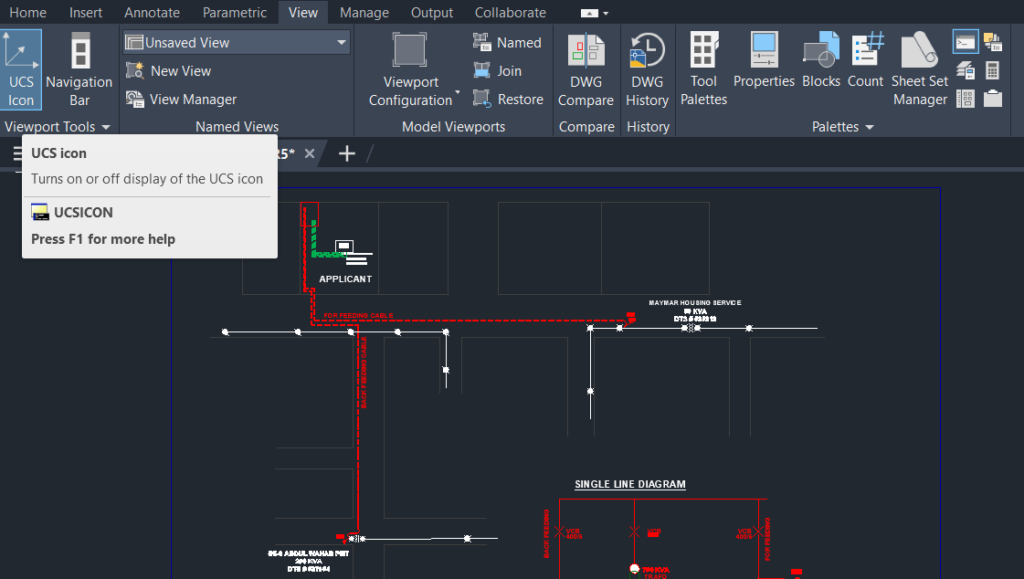 How to reset UCS in AutoCAD