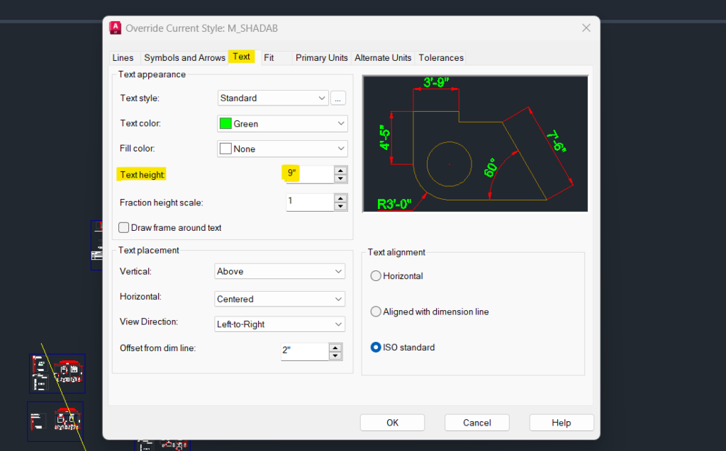 How to Change Dimension Text size in AutoCAD