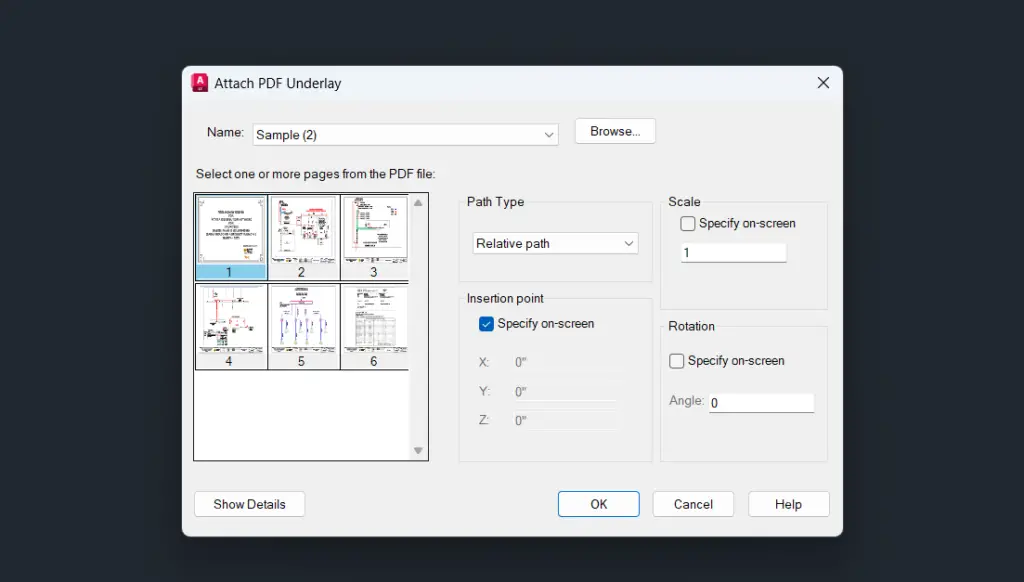 How to Scale a pdf in AutoCAD