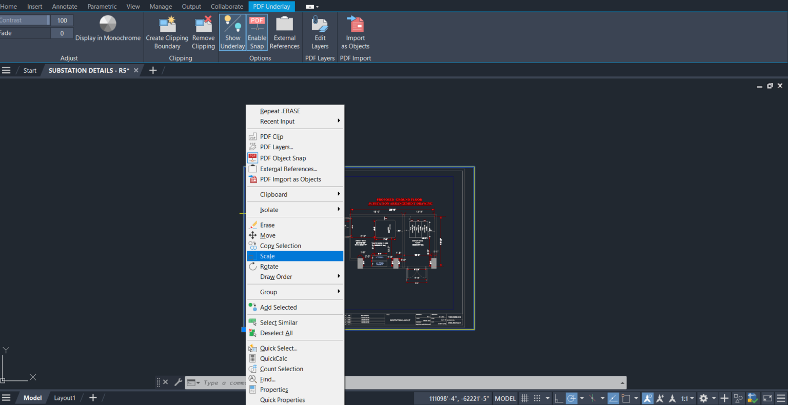 How to Scale a pdf in AutoCAD - Easy Method - Autocad Everything