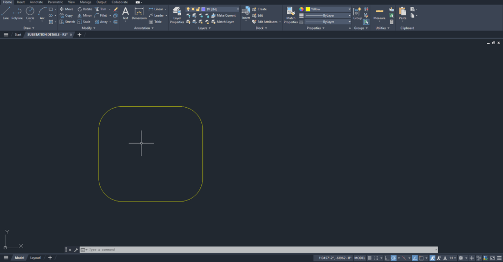 How to use Fillet in AutoCAD