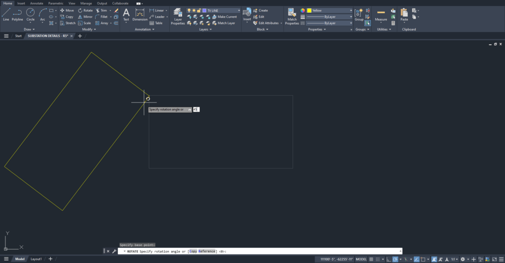how to rotate a viewport in autocad