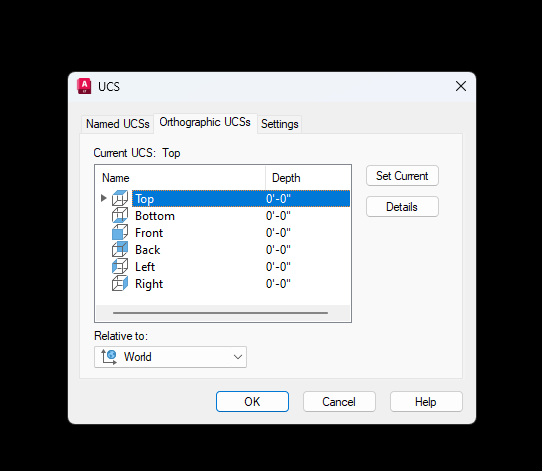how to set coordinate system in autocad