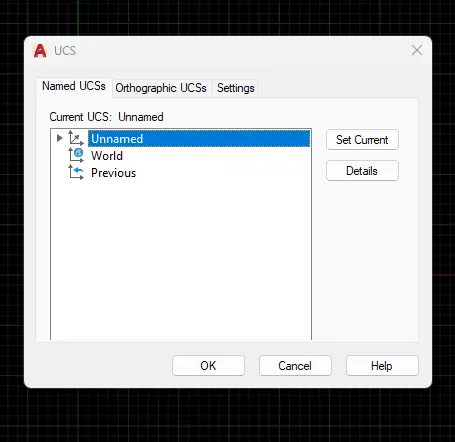 autocad ucs