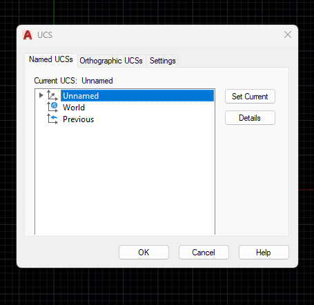 autocad ucs