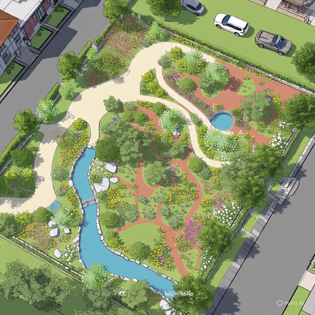 Rain Garden Design with SketchUp