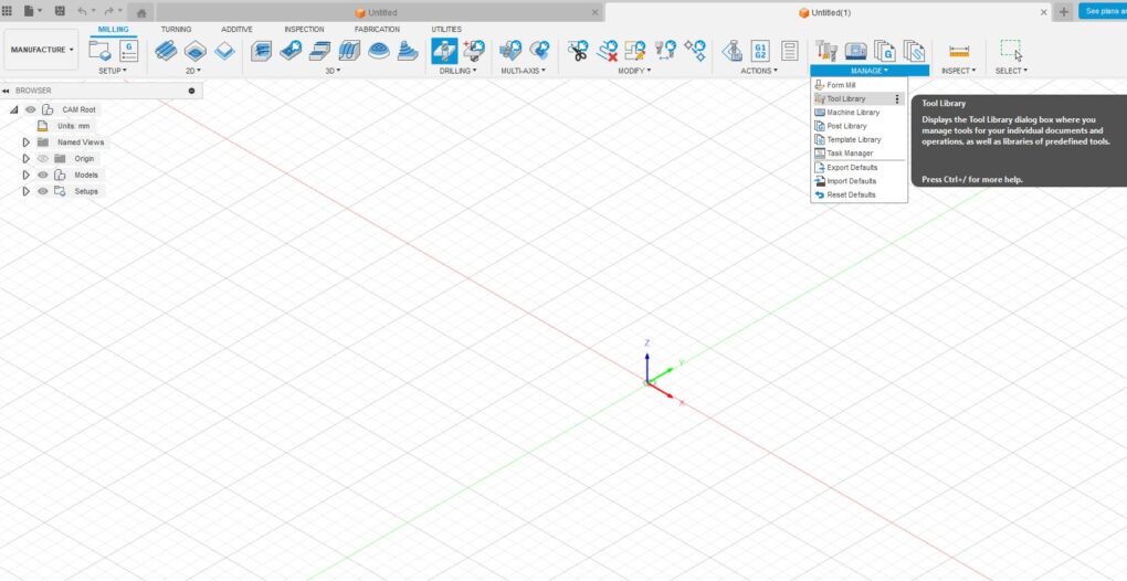 Fusion 360 Tool Library