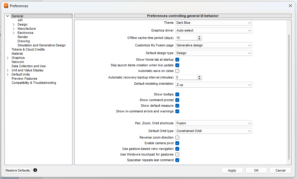 Fusion 360 Dark Mode