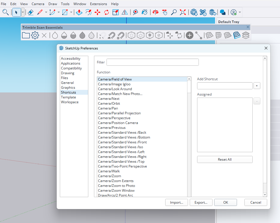 Sketchup Shortcut Keys